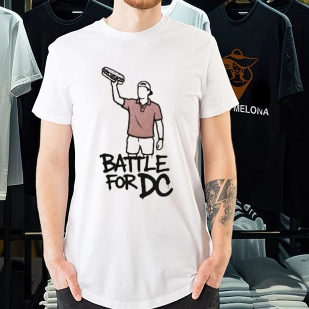 Sandwich Guy Battle For DC Graphic T-Shirt Vintage Funny Meme Tee